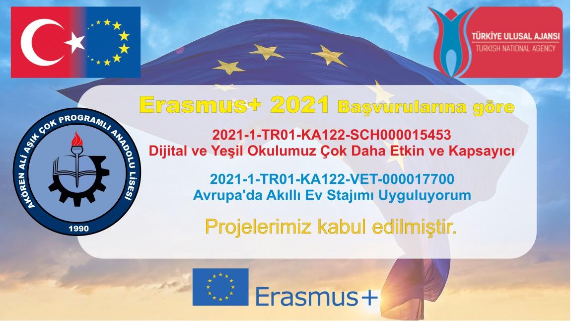 Erasmus+ Projelerimiz Kabul Edildi